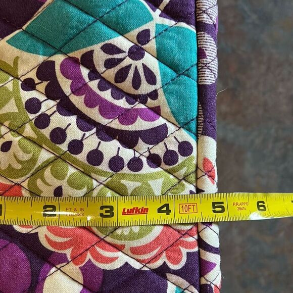 Vera Bradley Retired Plum Crazy Shoulder Bag Tote - Picture 9 of 10